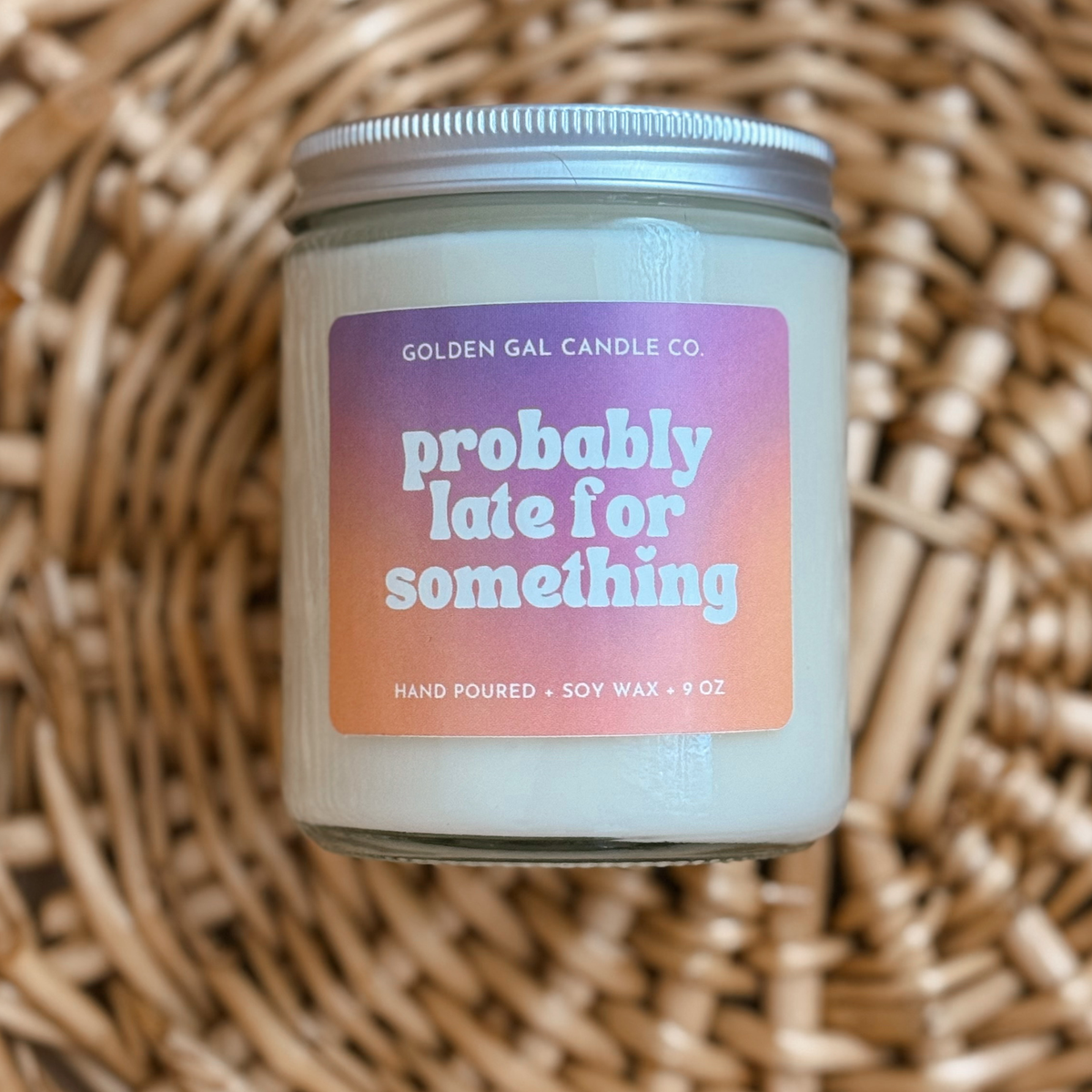 Probably Late For Something Candle