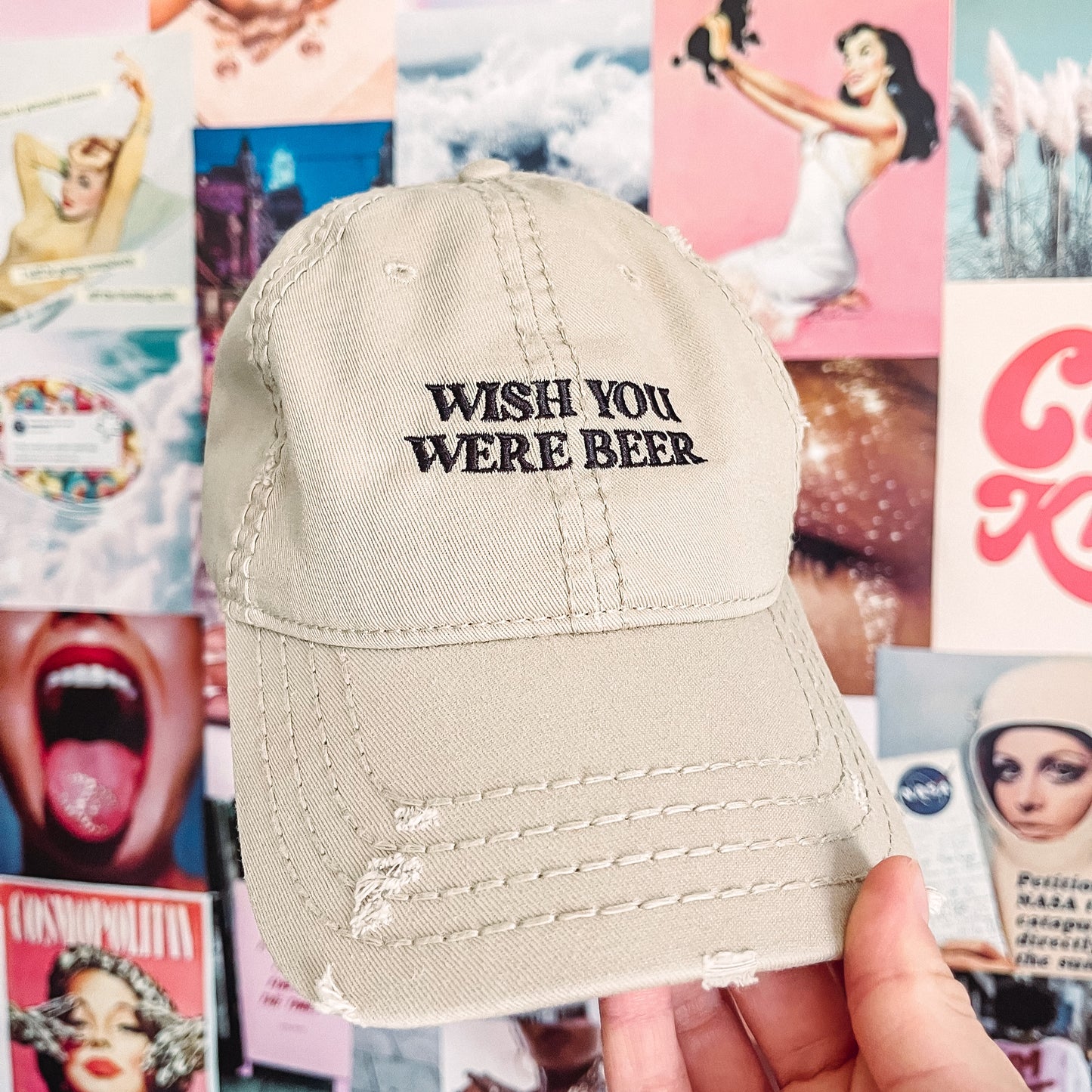 Wish You Were Beer Dad Hat