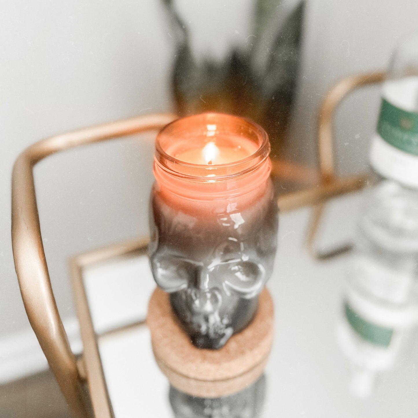 Spooky Skull Candle